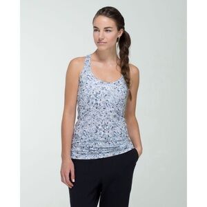 Lululemon Cool Racerback Silver Spoon Tank Top Athletic Top Size 4